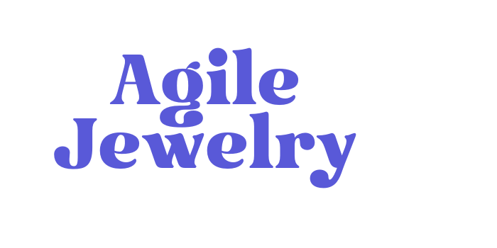 Agile Jewelry Font