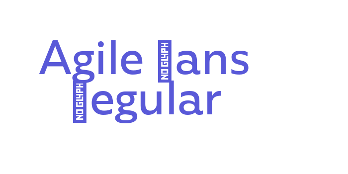 Download Agile Sans Regular Font