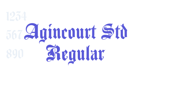 Agincourt Std Regular font free