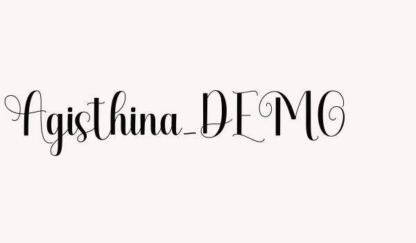 Agisthina_DEMO Font