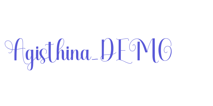 Agisthina_DEMO Font Download