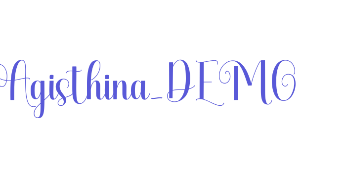 Agisthina_DEMO Font