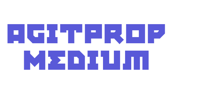 AgitProp Medium Font