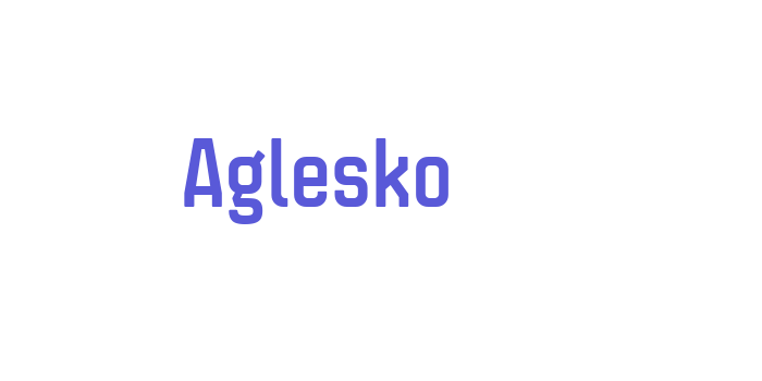 Aglesko Font Download