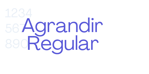 Agrandir Regular font free