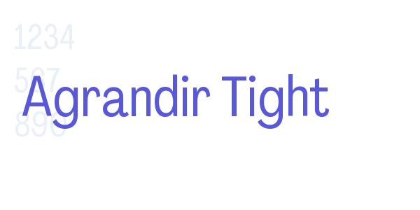 Agrandir Tight font free