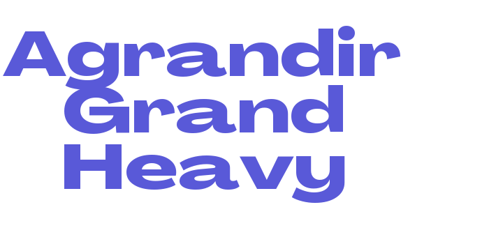 Download Agrandir Grand Heavy Font