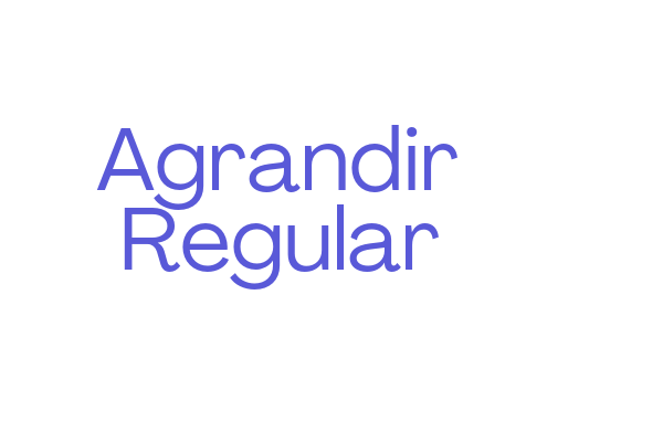 Agrandir Regular Font