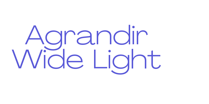 Download Agrandir Wide Light Font