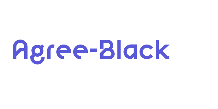 Agree-Black Font Download