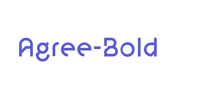 Agree-Bold Font Download