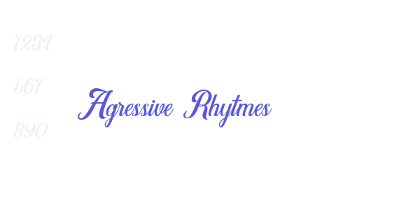 Agressive Rhytmes font free