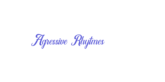 Agressive Rhytmes Font Download