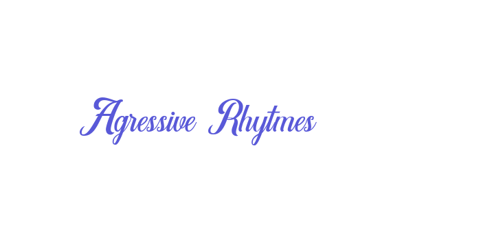 Agressive Rhytmes Font