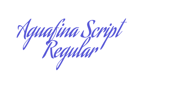 Aguafina Script Regular Font Download