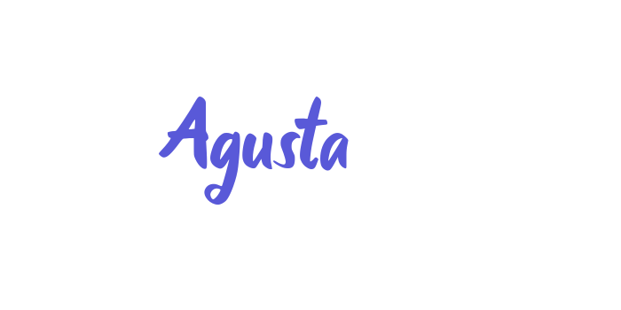 Agusta Font Download