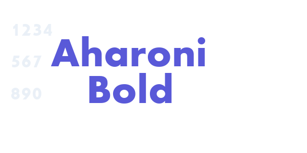 Aharoni Bold font free