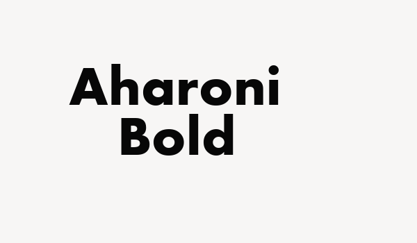 Aharoni Bold Font