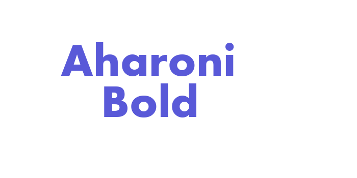 Aharoni Bold Font Download