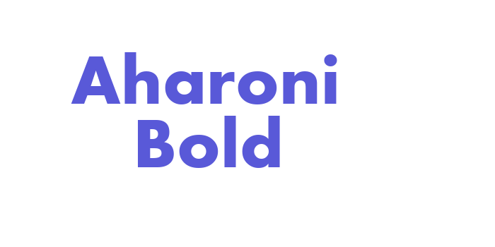 Aharoni Bold Font