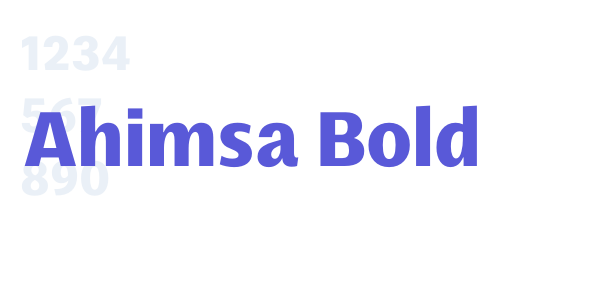 Ahimsa Bold font free