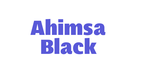 Ahimsa Black Font Download