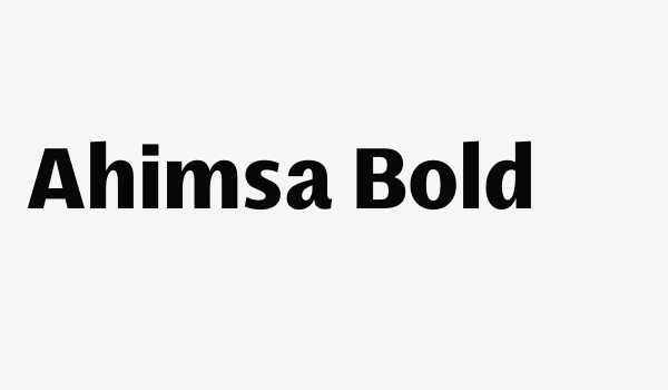 Ahimsa Bold Font