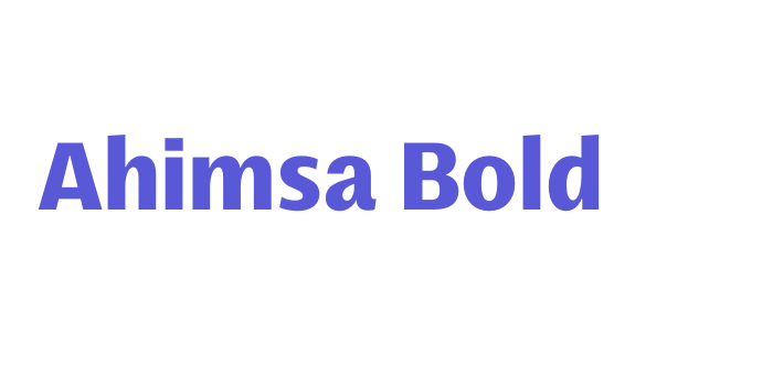 Ahimsa Bold Font Download