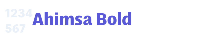 Ahimsa Bold-related font