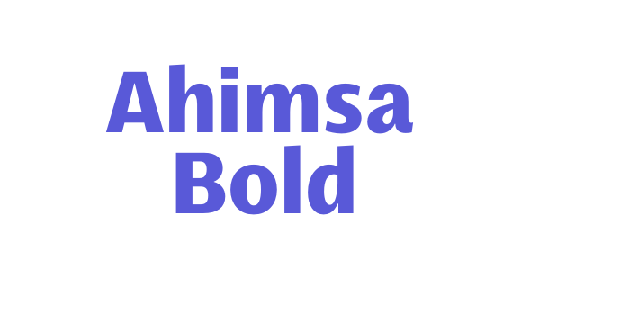 Ahimsa Bold Font