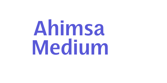 Ahimsa Medium Font Download