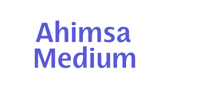 Ahimsa Medium Font