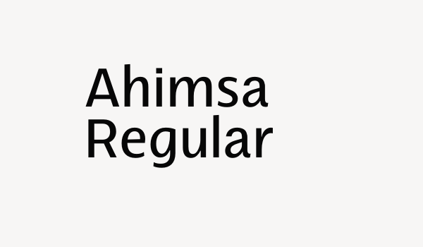 Ahimsa Regular Font