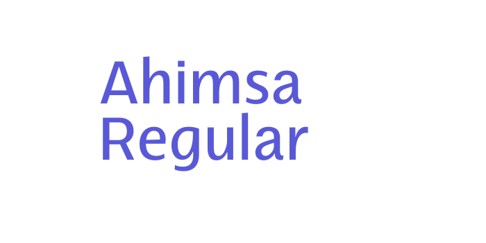 Ahimsa Regular Font Download