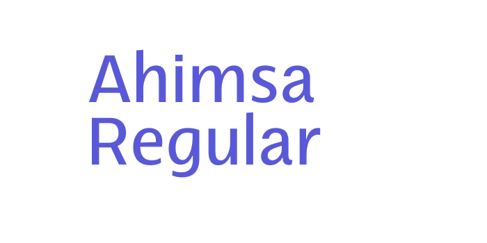 Ahimsa Regular Font