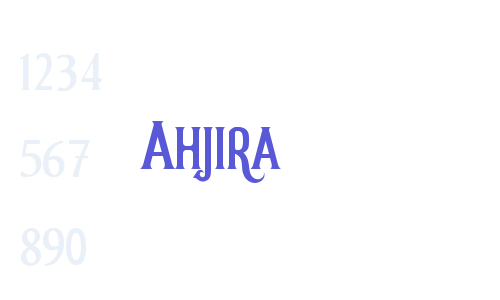 Ahjira Font Download