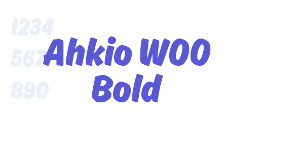 Ahkio W00 Bold font free