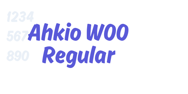 Ahkio W00 Regular font free