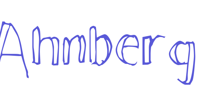 Ahnberg Font