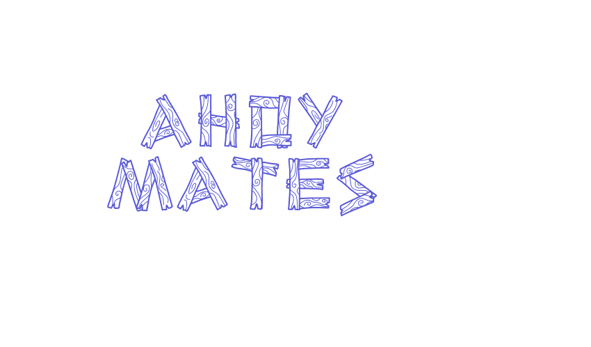 Ahoy mates Font Download