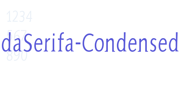 AidaSerifa-Condensed font free