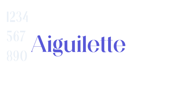 Aiguilette font free