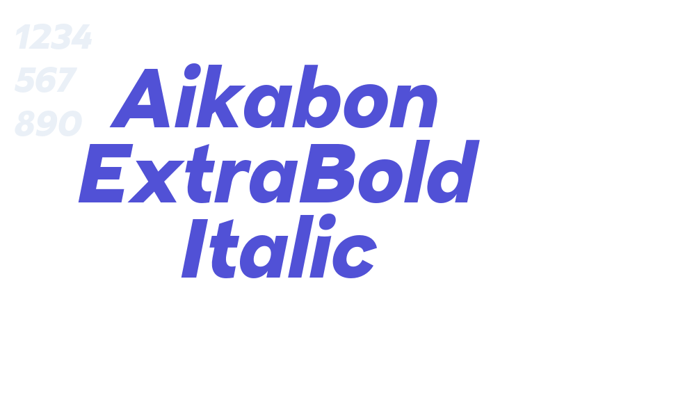 Aikabon ExtraBold Italic-font-download