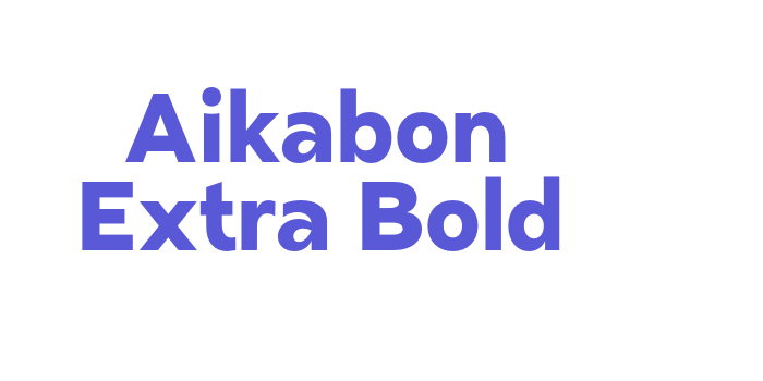 Aikabon Extra Bold Font Download