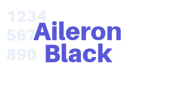 Aileron Black font free