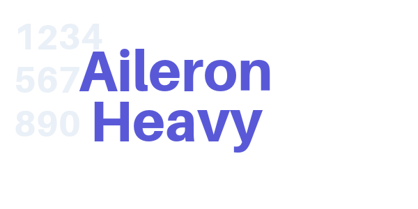 Aileron Heavy font free