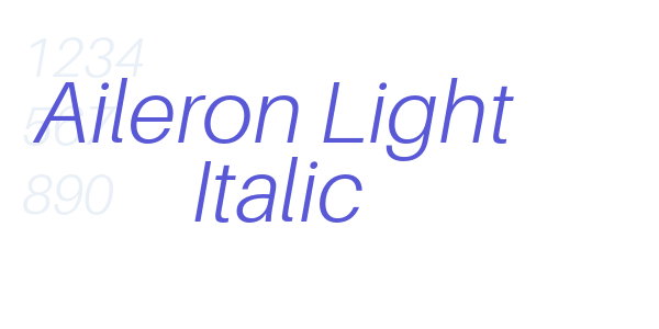 Aileron Light Italic font free