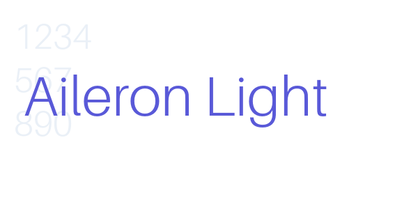 Aileron Light font free