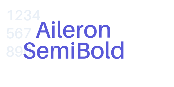 Aileron SemiBold font free