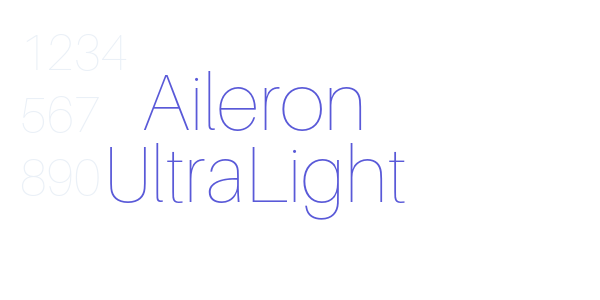 Aileron UltraLight font free